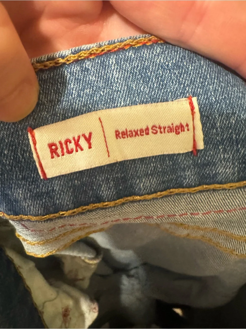 True Religion Ricky Relaxed Straight Jeans Men’s 34x32 Y2K Distressed